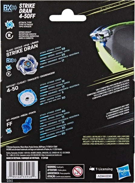 HASBRO Dran Strike 4-50FF Beyblade X Starter