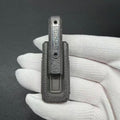 X Lock Zirconium Stone Textured Engraved