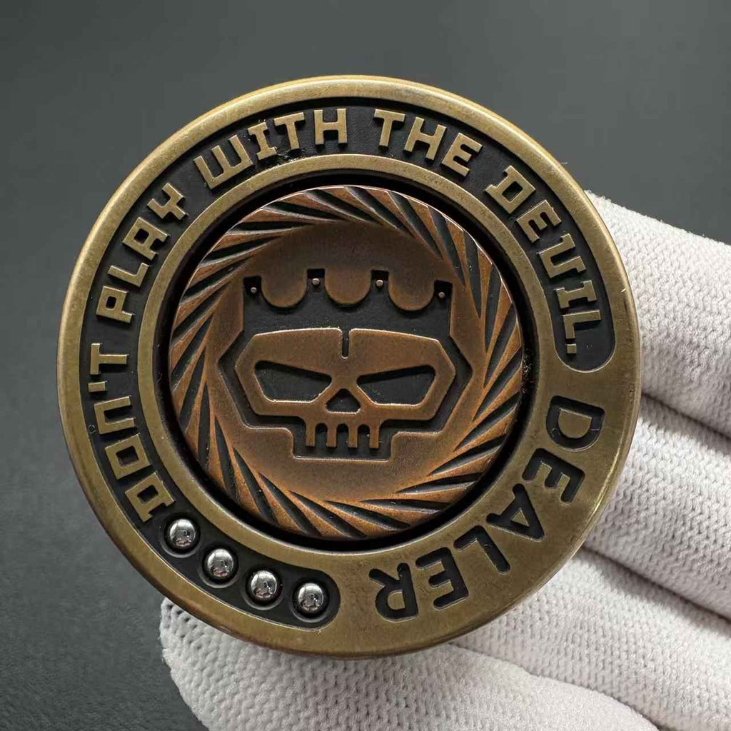 Dealer Button Brass