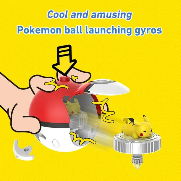 Pokémon Rotary Gyro with Launcher – Pokemon Battle Spinning Toy