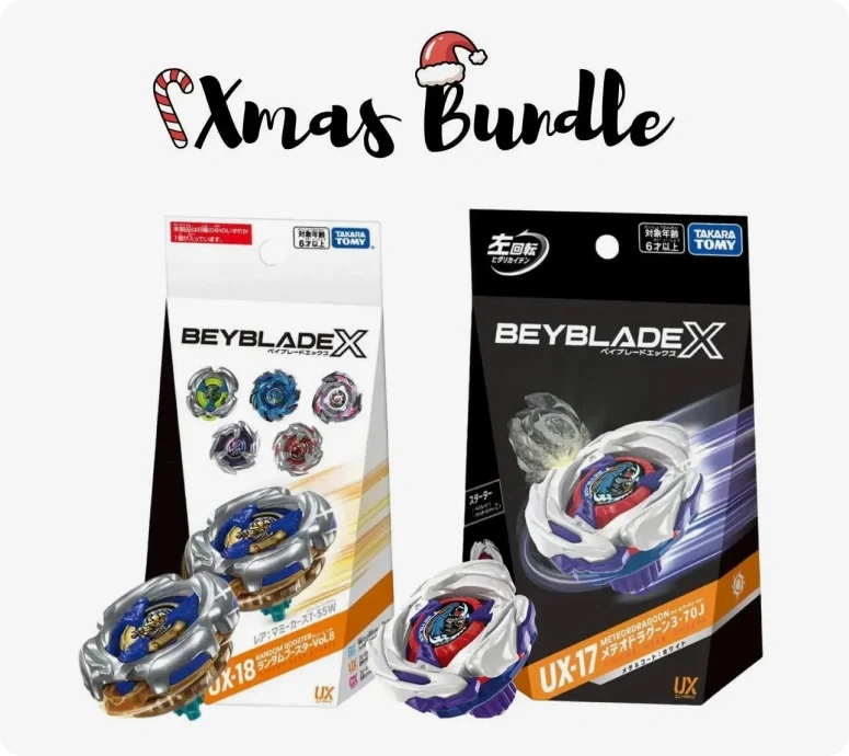 Takara Tomy Beyblade X UX-17 and UX-18 Full-Set December Release Bundle