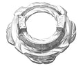 Disk - TAKARA TOMY B-197 Beyblade Burst Forge Disc - Nexus  (Only)
