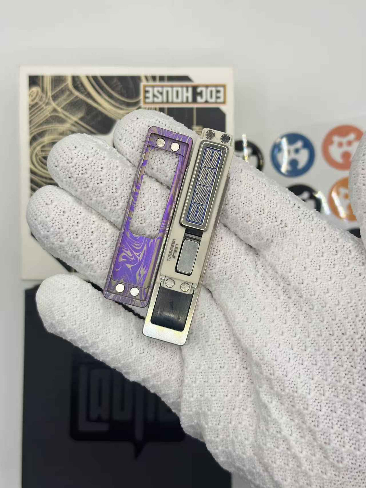 Choc Titanium Engraved