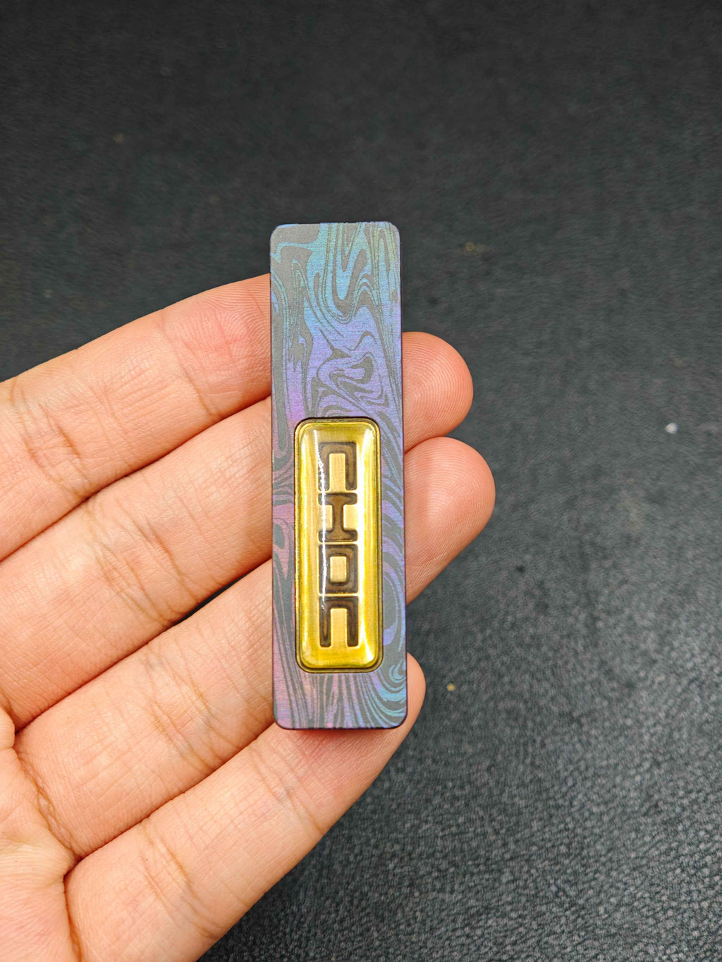 Choc Stainless Steel Resin-Sealed Engraved