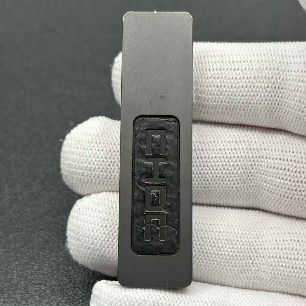 Choc Stainless Steel Color-Anodized Stone Textured Engraved