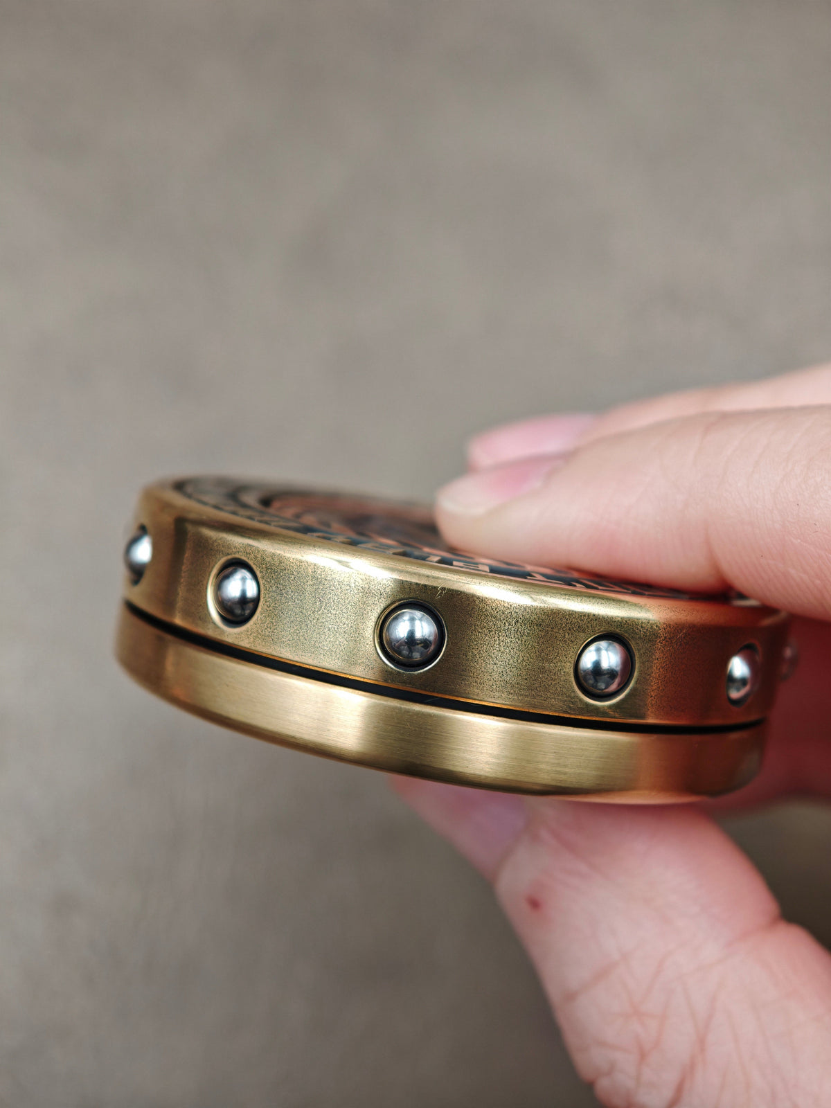 Dealer Button Brass
